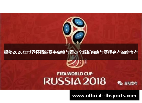 揭秘2026年世界杯精彩赛事安排与看点全解析前瞻与赛程亮点深度盘点